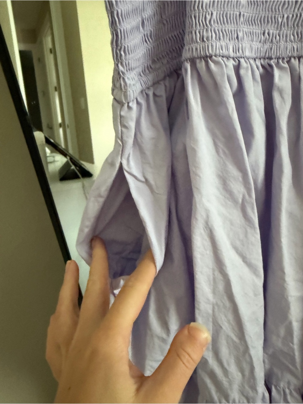 miami Lilac Ruffle-Strap Smocked Dress - Picture 5 of 7